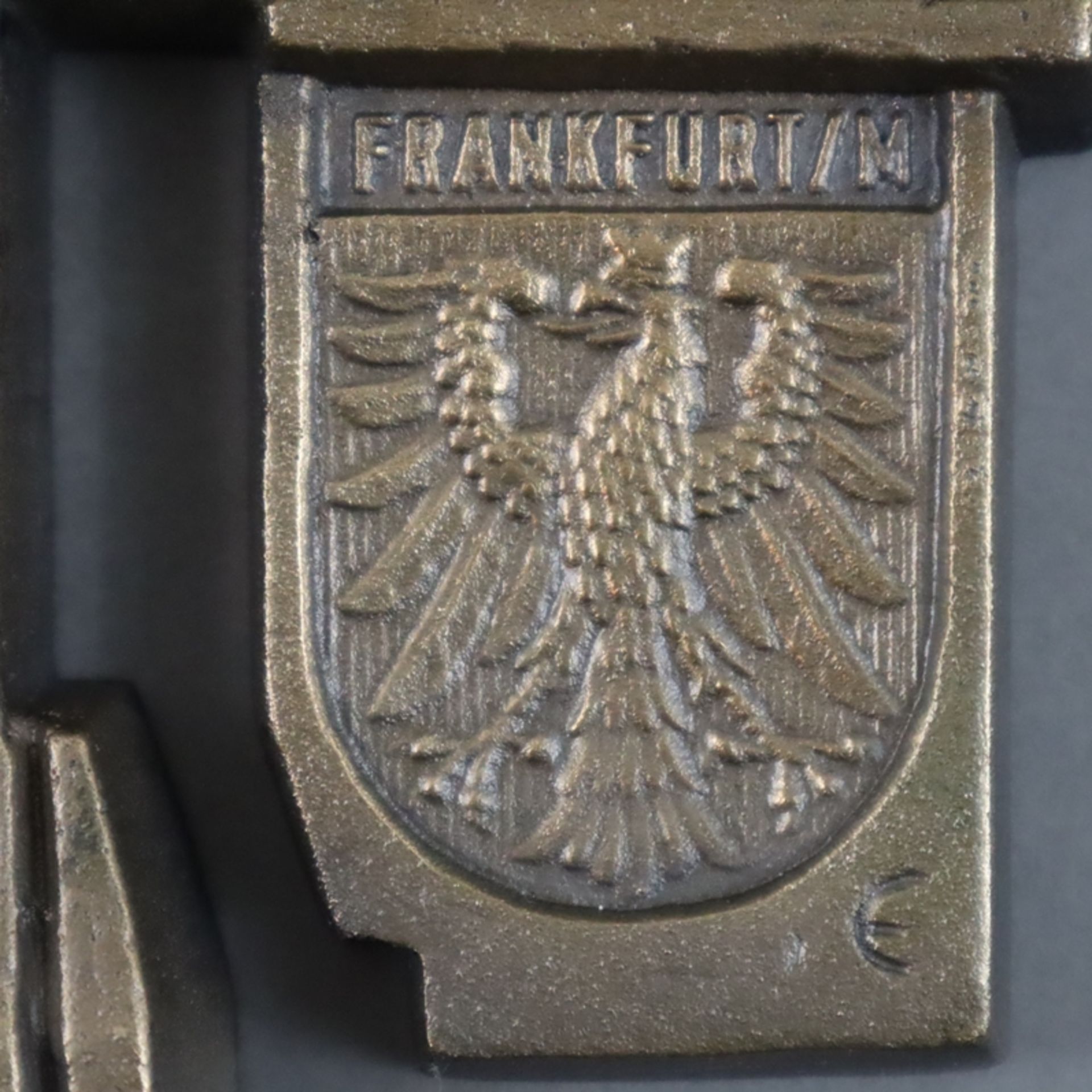 Ehrentafel für Teilnehmer des offiziellen Festaktes des DFB 1975 - Bronze-Tafel anlässlich des 75jä - Image 7 of 11