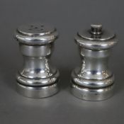 Salzstreuer und Pfeffermühle - "Tiffany&Co", 20. Jh., Sterling Silber/Metall, gestempelt