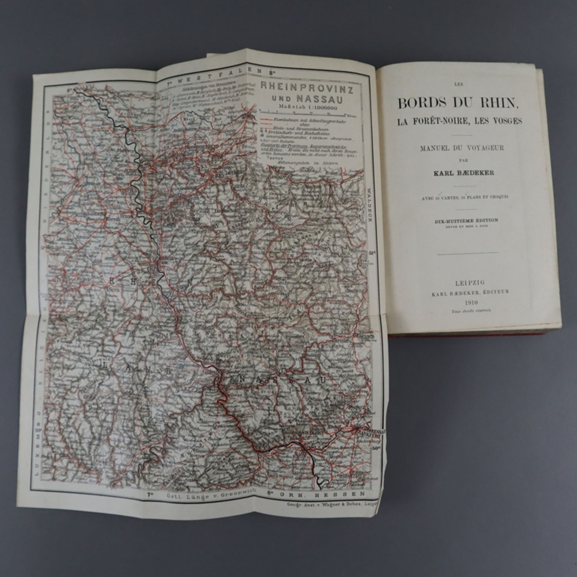 Baedeker, Karl - Allemagne du Nord (2)/ Rhin/ Sud & Autriche, Verlag: Leipzig und Paris, Baedeker u - Bild 3 aus 11