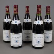 Weinkonvolut - 5 Flaschen, Bourgogne Pinot Noir, Domaine Maillard Père & Fils, 1995, je 0,7 Liter, 