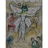 Chagall Marc ((1887-1985) - „Eupeithes“, Farblithografie aus Homère, L'Odyssée II, überaus aufwendi