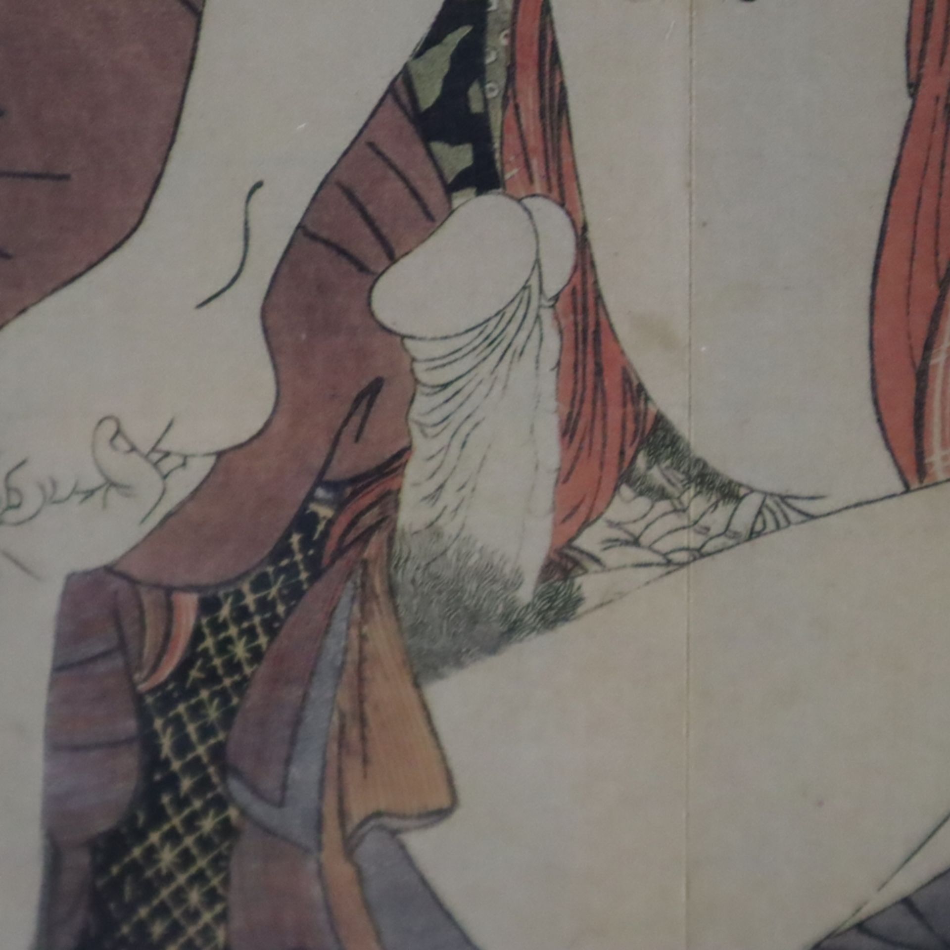 Kitagawa, Utamaro (1753-1806 japanischer Meister des klassischen japanischen Farbholzschnitts) -Bla - Bild 4 aus 5