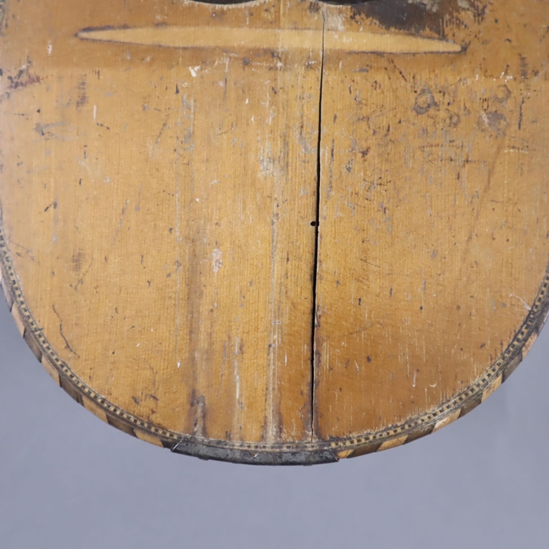 Drei Mandolinen - neapolitanische Form, 1x Italien, gestempelt "Grasso Toscano Santi, Schildpattein - Bild 8 aus 10