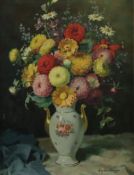 Wendlberger, Wenzel Hermann (1882 Rothsaifen - 1945 München) - Bunter Blumenstrauß in Porzellanvase