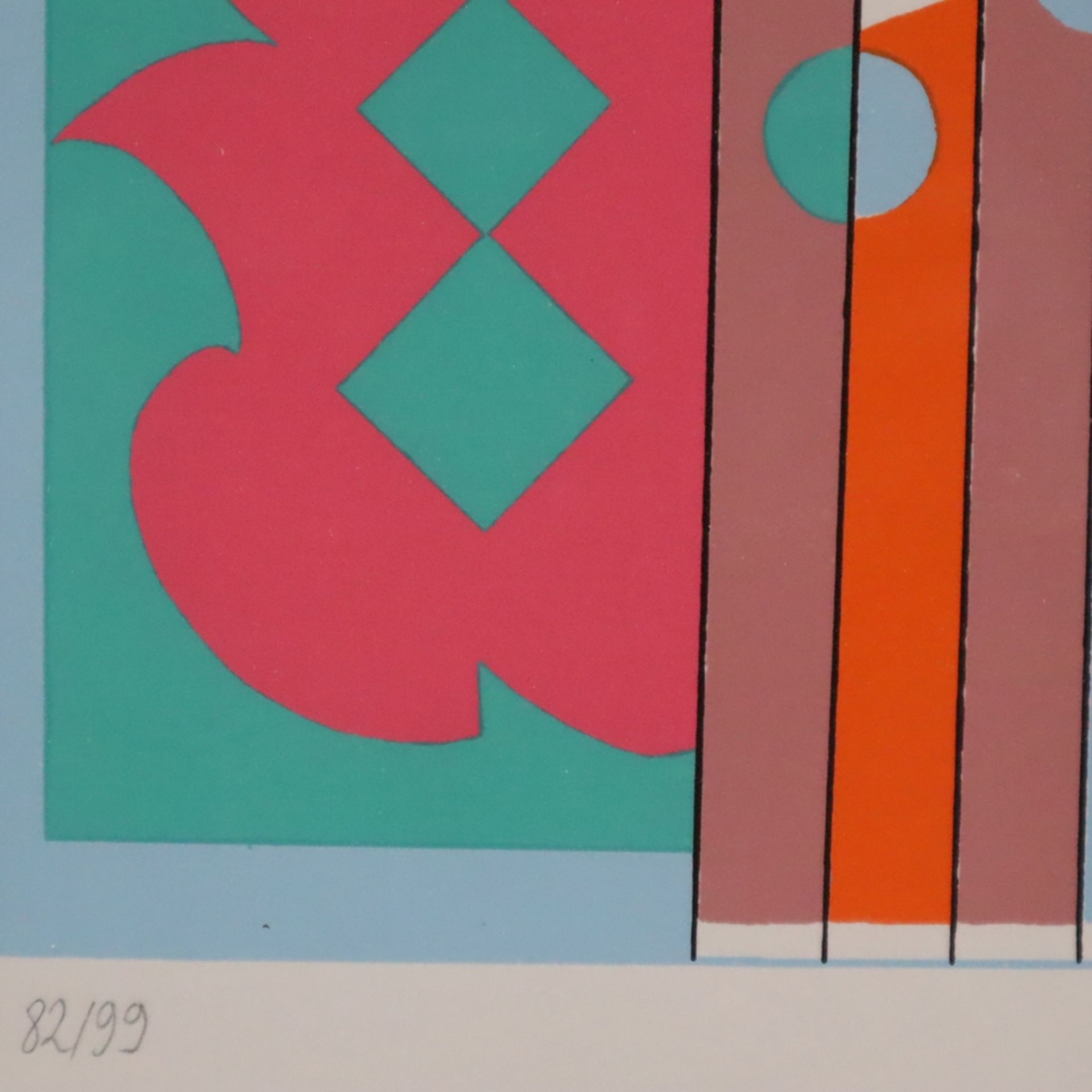 Galgon, Yves (*1948 Dessau) - "Begegnungen", 1985, Original-Farbserigrafie auf Bütten, unten rechts - Image 5 of 7