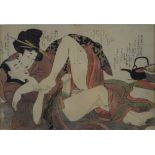 Kitagawa, Utamaro (1753-1806 japanischer Meister des klassischen japanischen Farbholzschnitts) -Bla