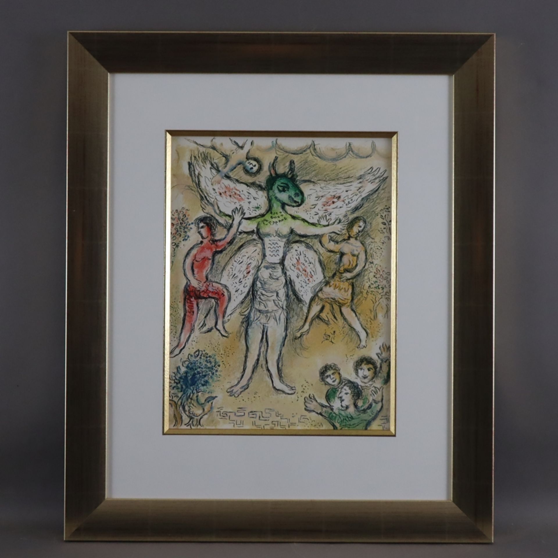 Chagall Marc ((1887-1985) - „Eupeithes“, Farblithografie aus Homère, L'Odyssée II, überaus aufwendi - Bild 2 aus 5