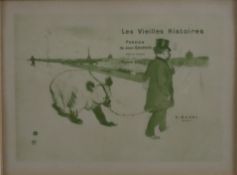 Toulouse-Lautrec, Henri de (1864-1901) - "Les Vieilles Histoires", Lithographie, im Druck monogramm