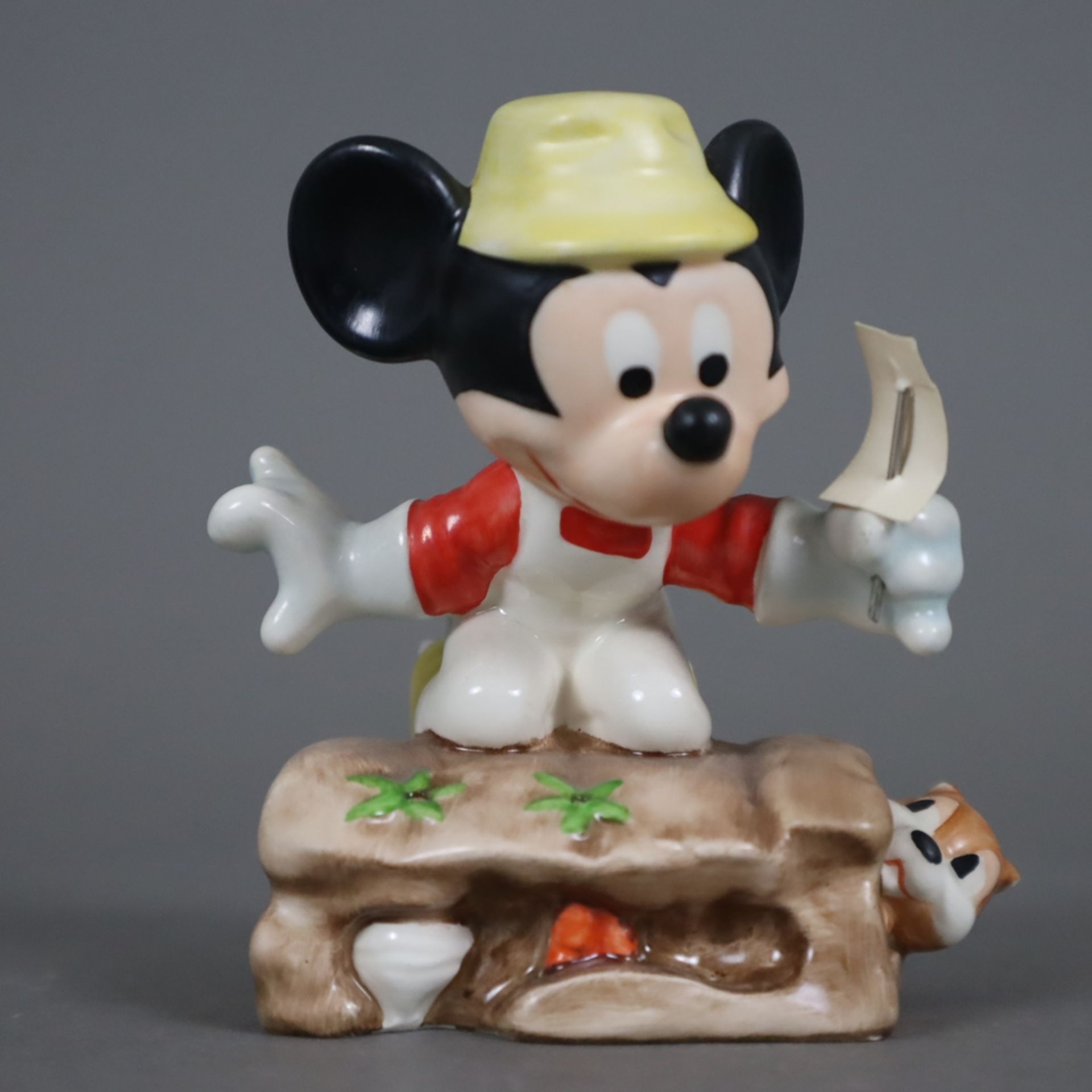 "Mickey Mouse Gardener" - Goebel, "Walt Disney Productions", Modellnr.: 17 220, Steingut, polychrom