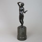 Daumiller, Adolf Gustav (1876 Memmingen - 1962 München) - "Nu se mirant", Bronze, dunkelbraun patin