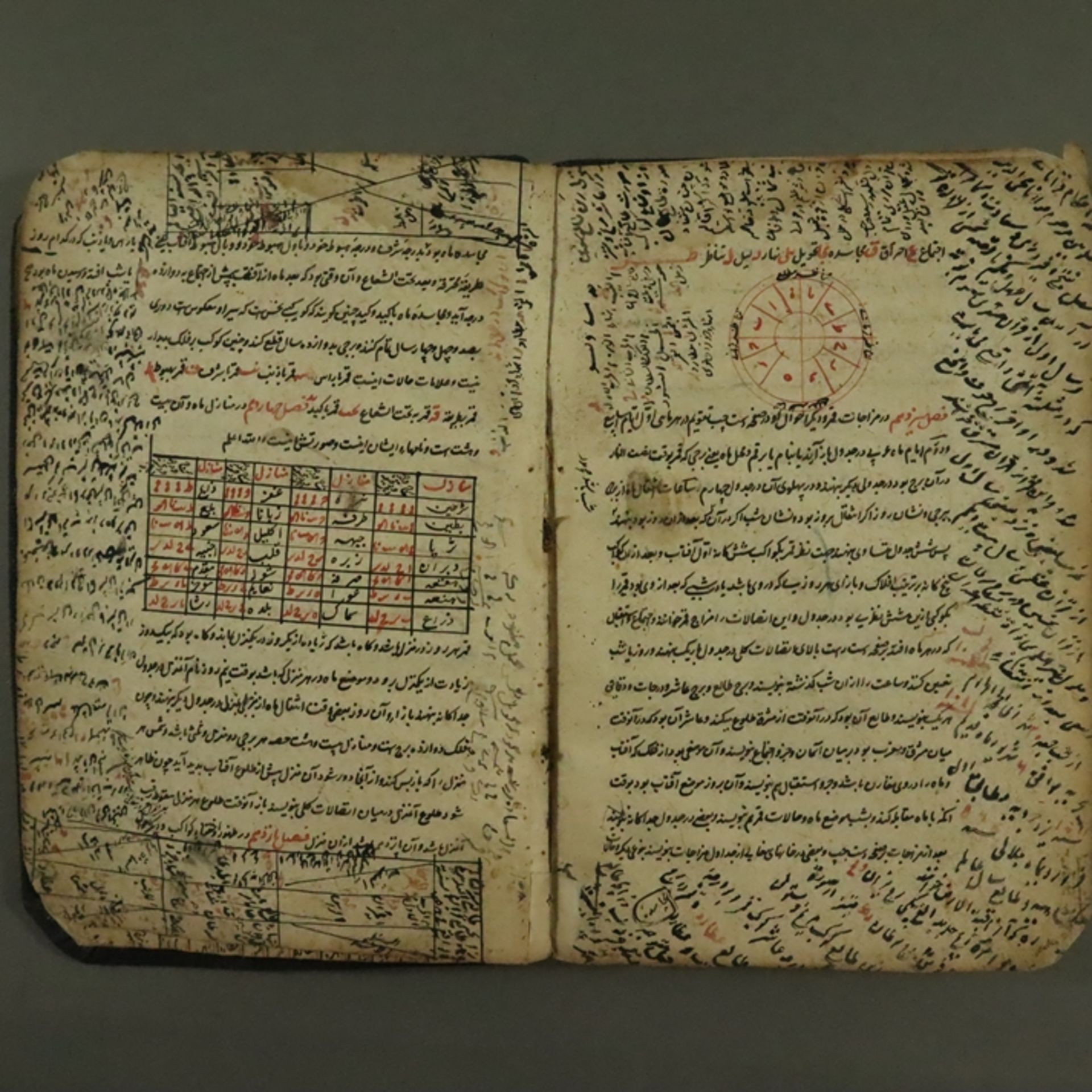 Naturwissenschaftliches Manuskript - Persien, 12 Blätter mit abgerundeten Ecken, teils dichtbeschri - Bild 6 aus 7