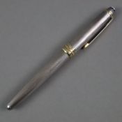 Kugelschreiber - Montblanc "Meisterstück", Sterling Silber (925/000), zum Teil vergoldet, guillochi
