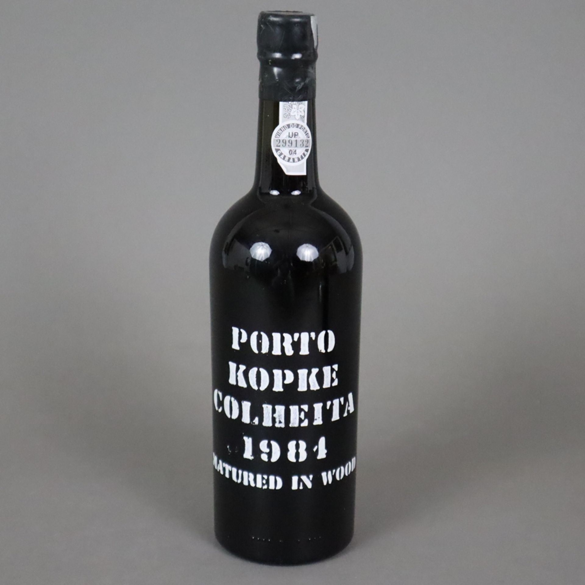 Portwein - Porto Kopke Colheita, Jahrgang 1984, 0,7 Liter, Wachs an der Kapsel leicht beschädigt