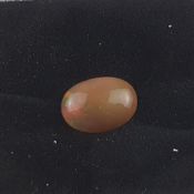 Loser Opal - 3,15 ct., orange-gelb, ovaler Cabochon, Maße: 13,4 x 10 x 5 mm, transparent, unbehande