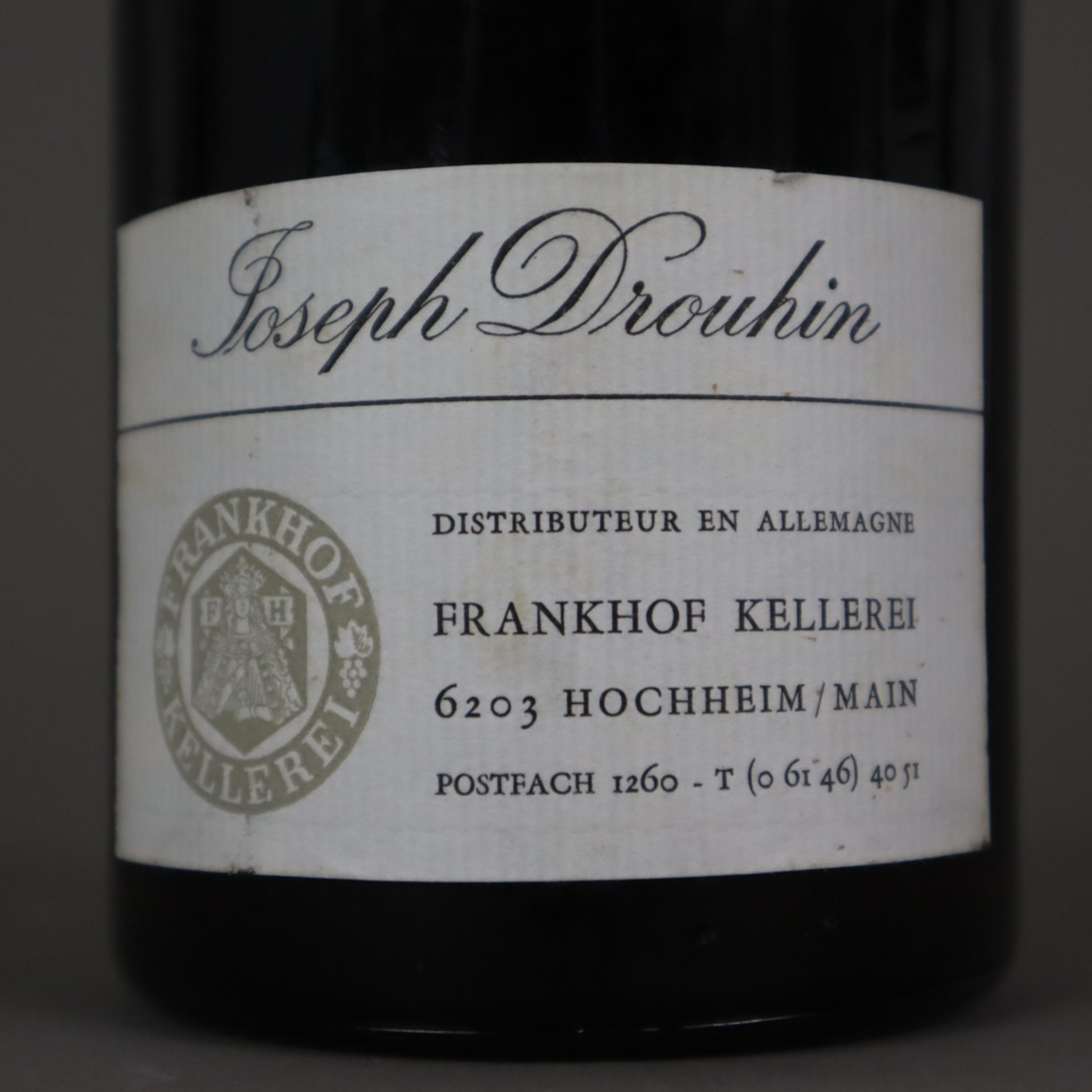 Wein - Beaune Clos des Mouches, Joseph Drouhin, Jahrgang 1976, 0,7 Liter, Etikett verschmutzt - Bild 4 aus 4