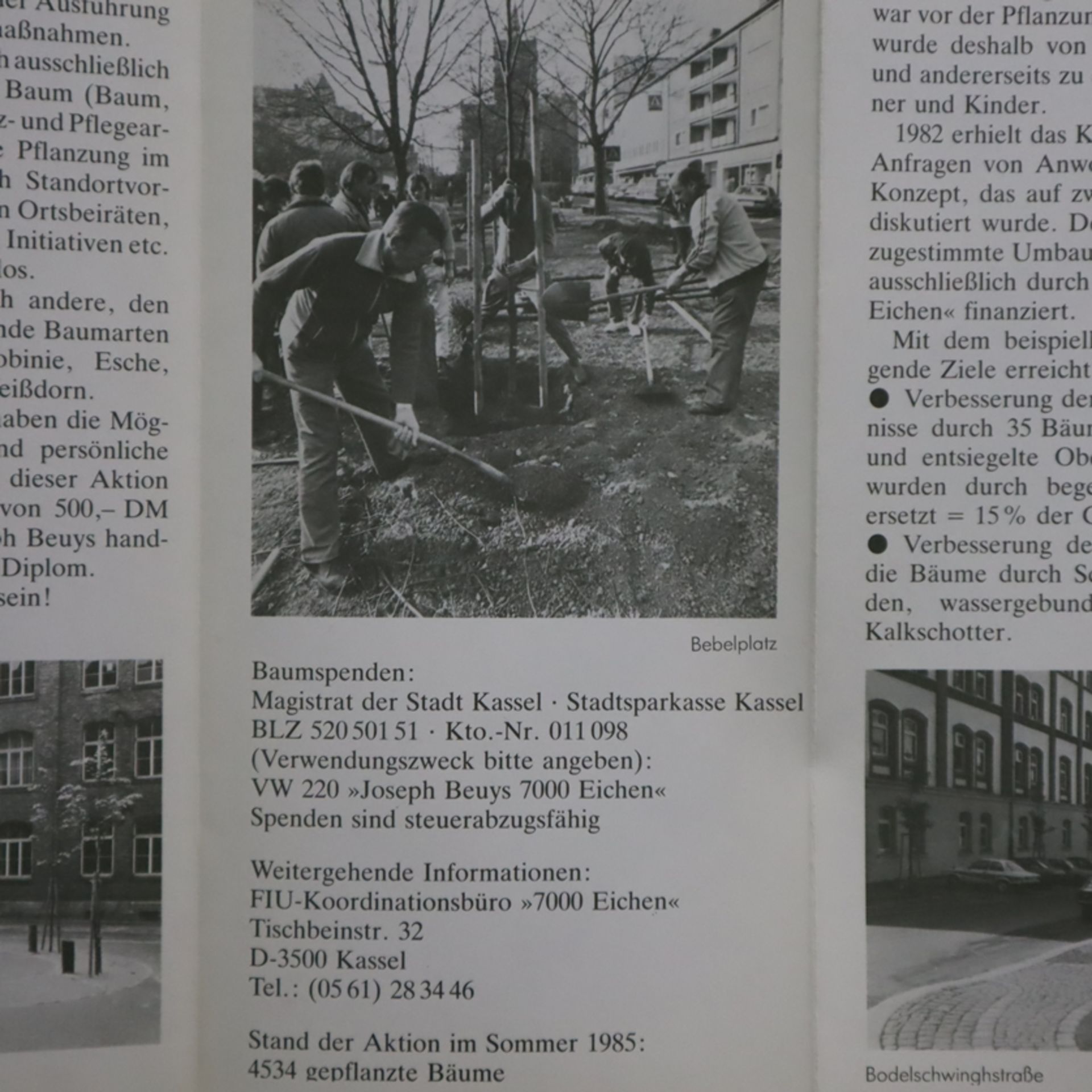 Beuys, Joseph (1921 Krefeld - 1986 Düsseldorf) - Faltbroschüre zum Landschaftskunstwerk von Joseph - Image 7 of 8