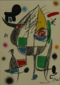 Miró, Joan (1893 Barcelona -1983 Mallorca) - Farblithografie, Blatt aus der Suite "Maravillas con V