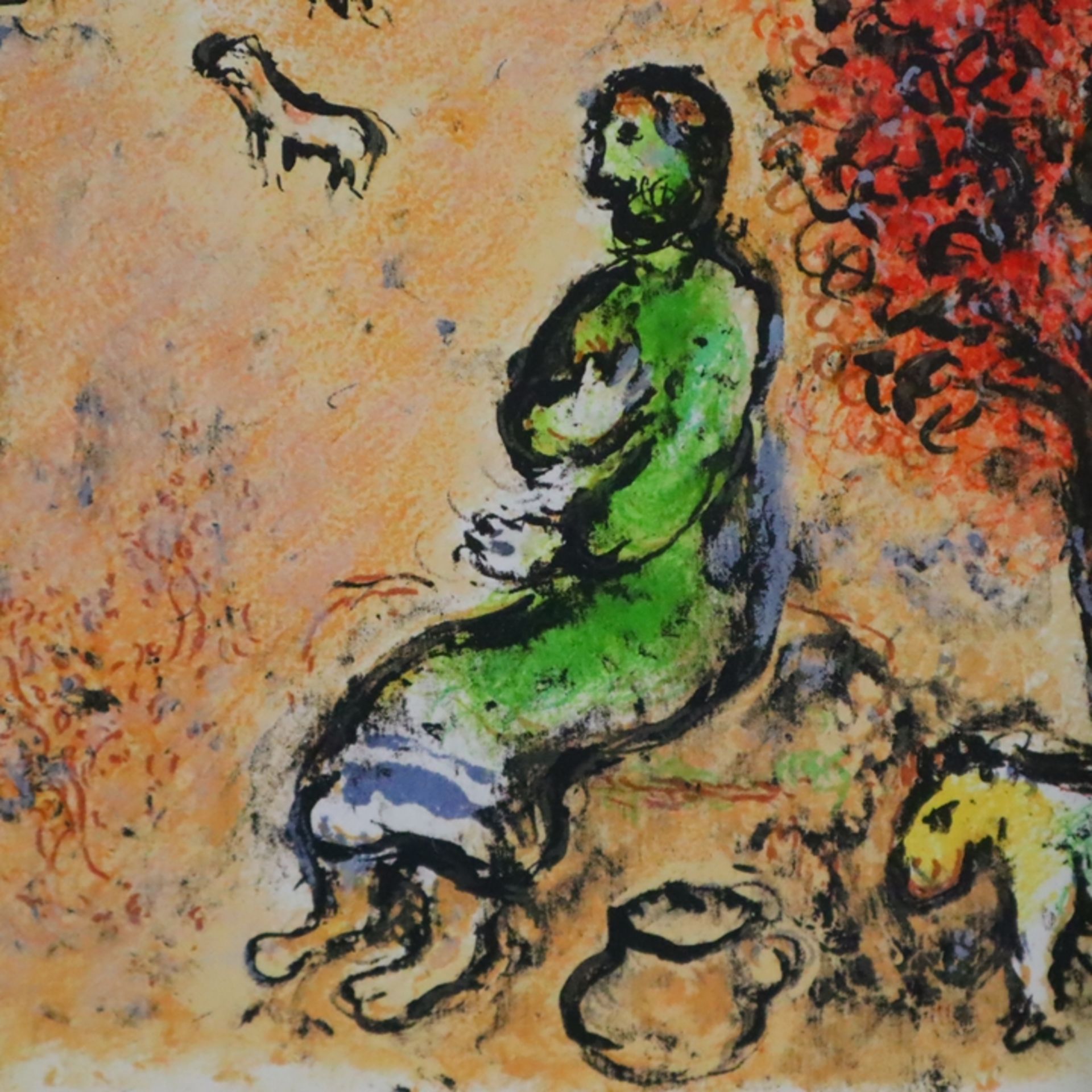 Chagall, Marc (1887-1985) - „Ulysse et Eumée / Odysseus und Eumäus“, Farblithografie aus Homère, L' - Bild 4 aus 6