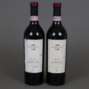Weinkonvolut - 2 Flaschen, ARALDICA, Revello BAROLO, Jahrgang 2004, 0,7 Liter, Etiketten verschmutz