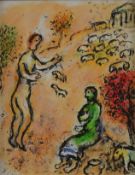 Chagall, Marc (1887-1985) - „Ulysse et Eumée / Odysseus und Eumäus“, Farblithografie aus Homère, L'
