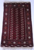Tekke-Buchara - Wolle geknüpft auf Wolle, rotgrundig, mit Muster im turkmenischen Stil, ca. 208 x 1