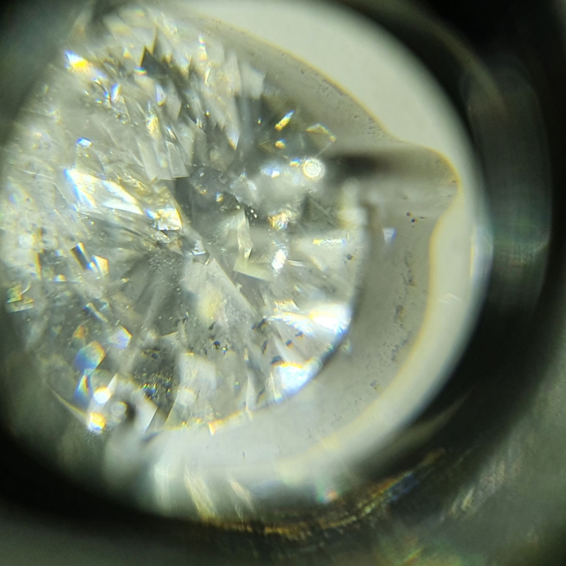 Diamantanhänger - Weißgold 750/000, als Besatz 1 Diamant von 1,02 ct. im Tropfenschliff (Farbe: G ( - Image 4 of 4