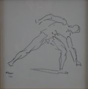 Picasso, Pablo (1881-1973) - "Der Athlet", Granolithografie, in der Platte signiert, Auflage von 50