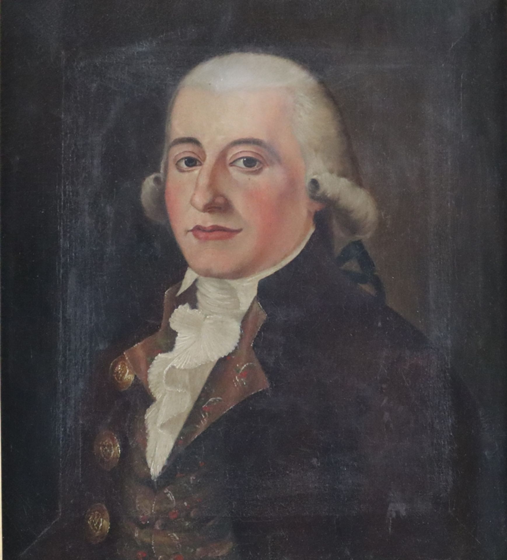 Bildnismaler -um 1800 - Portrait des Barmer Fabrikanten Wilhelm Johann II. Molineus (1768-1841) in