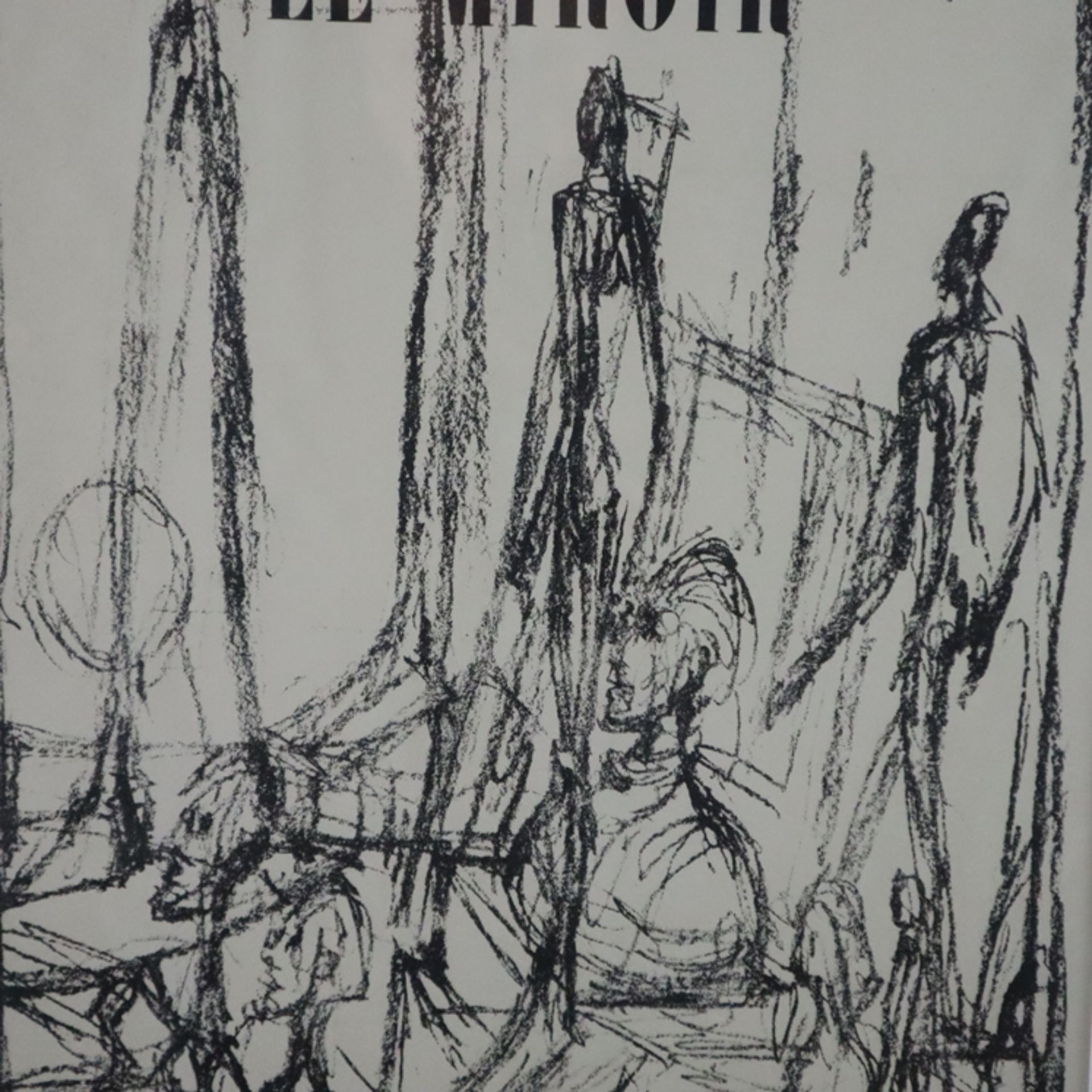 Giacometti, Alberto (1901-1966) - Zwei Original-Lithografien aus "Derrière le Miroir", 1x Umschlags - Image 3 of 4