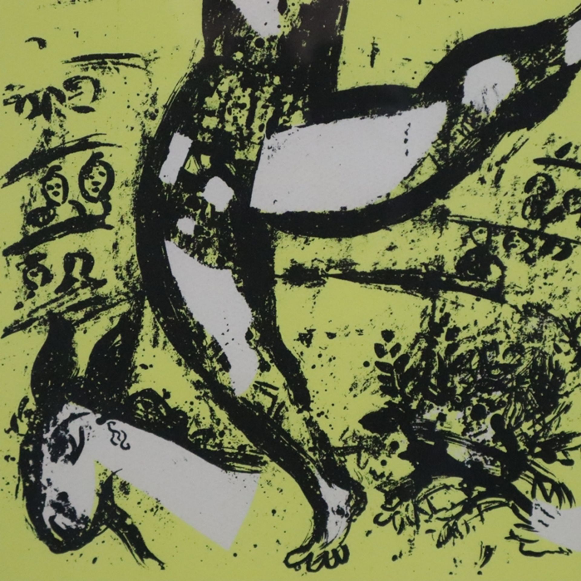 Chagall, Marc (1887 Witebsk - 1985 Saint-Paul-de-Vence) - "Le Cirque", Original-Lithografie auf Vel - Bild 5 aus 5