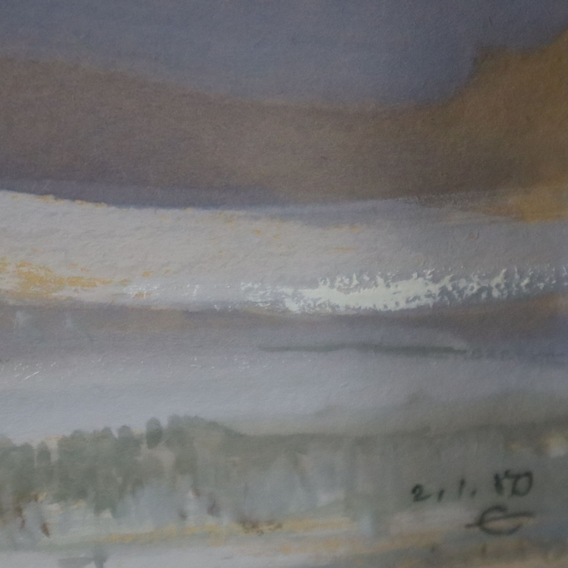 Etz, Peter Paul (1913-1995) - "Himmel aus Ultramarin", 1980, Aquarell auf Papier, monogrammiert und - Image 6 of 7