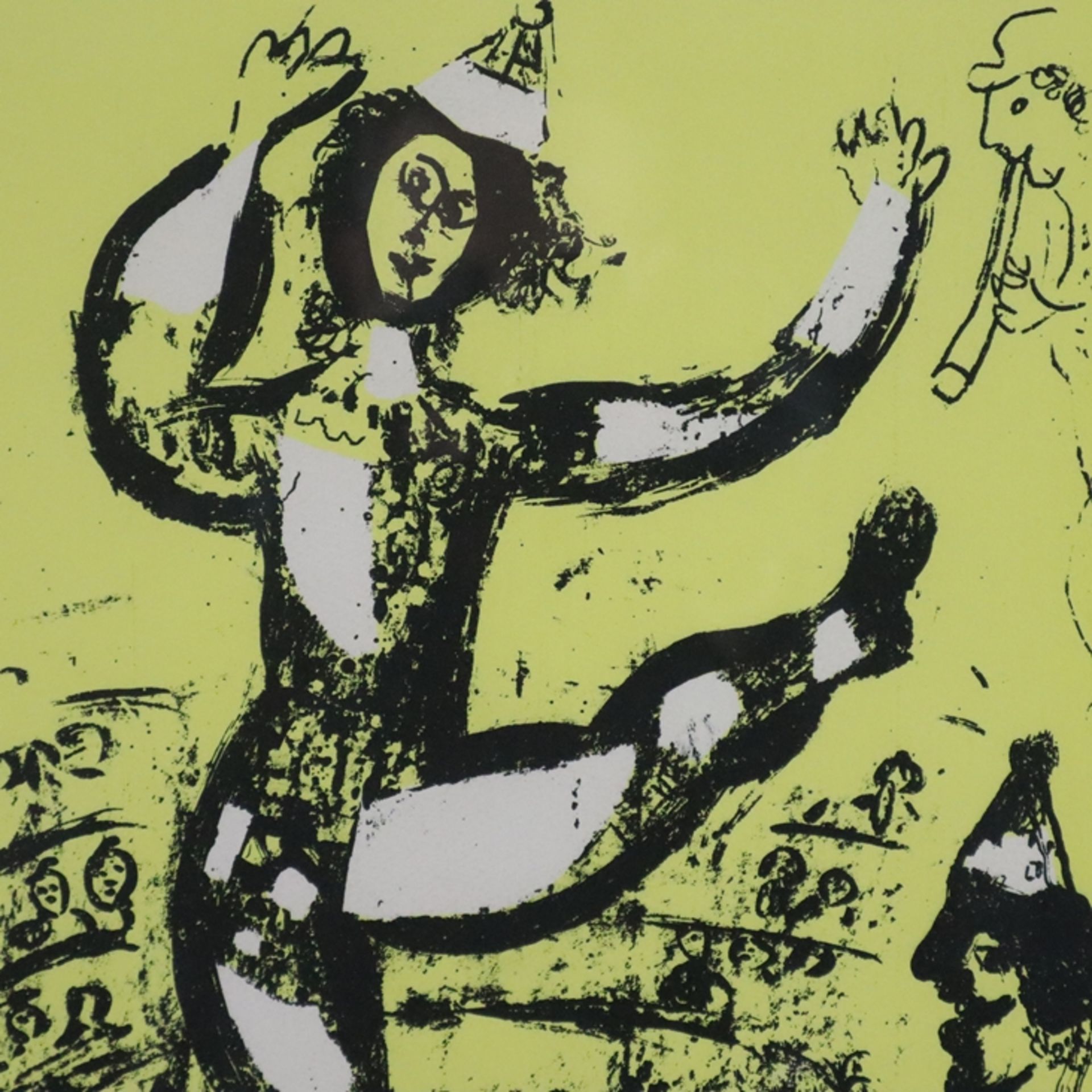 Chagall, Marc (1887 Witebsk - 1985 Saint-Paul-de-Vence) - "Le Cirque", Original-Lithografie auf Vel - Bild 3 aus 5