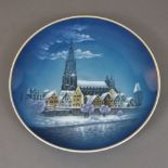 Weihnachtsteller "Weihnachten in Ulm" - Rosenthal, Deutschland, Porzellan, handbemalt, Entwurf von