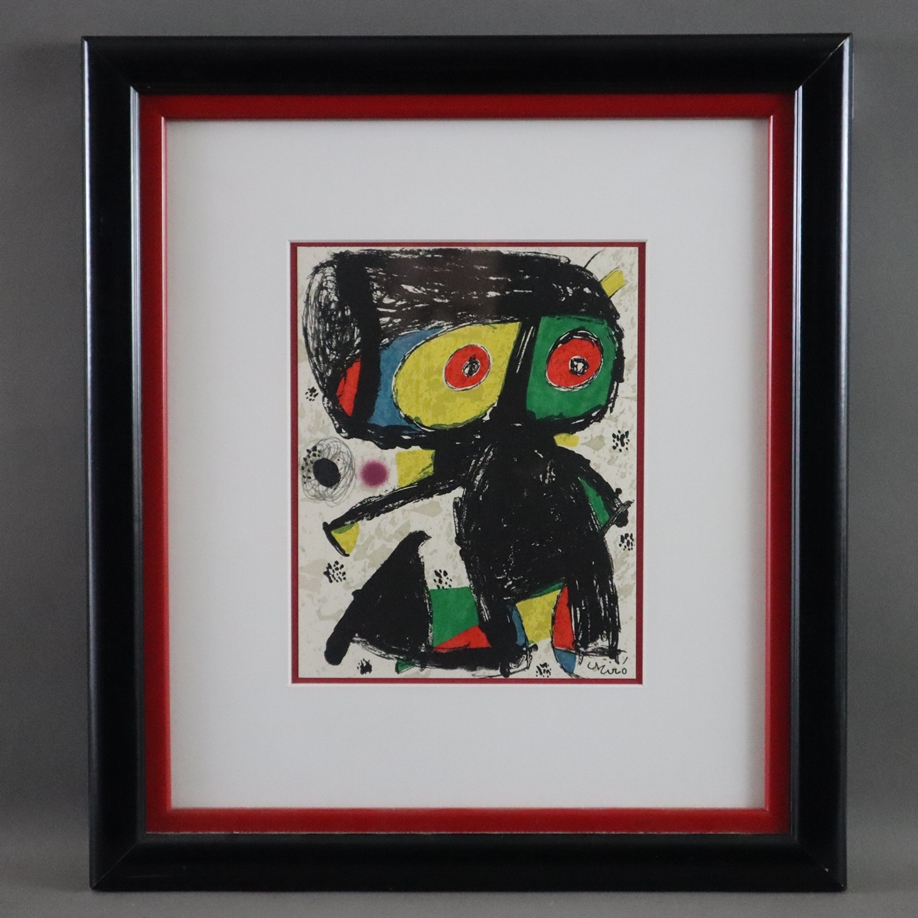 Miró, Joan (1893 Barcelona -1983 Mallorca) - "Poligrafa XV Anos", Farblithografie, 1979, in der Pla - Bild 2 aus 4