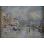 Unbekannte/r Künstler/in -20. Jh.- Venedig / Canal Grande mit Blick auf Santa Maria della Salute, A