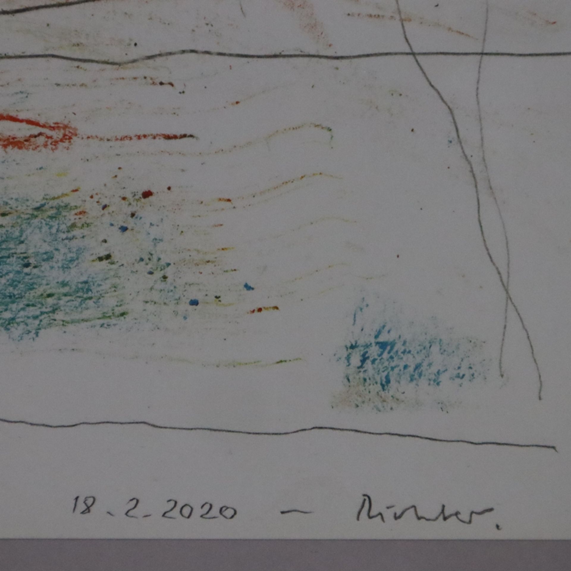 Richter, Gerhard (*1932 Dresden) - "18.2.2020", Multiple, Farboffsetdruck nach Originalzeichnung vo - Image 6 of 7