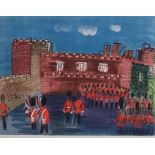 Dufy, Raoul (1877 Le Havre - Forcalquier 1953) - "La Forteresse", in der Platte signiert, unten lin