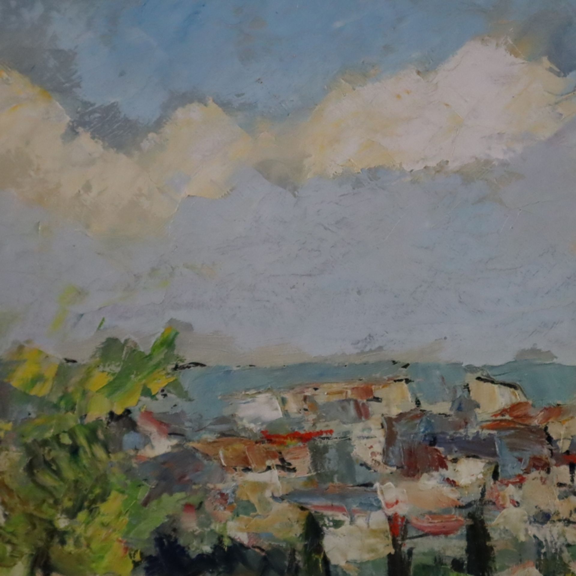 Beaujean, Claude (1921-1997) - "Paysage vers Montmeyan (Var)", Öl auf Leinwand, unten rechts signie - Bild 4 aus 8