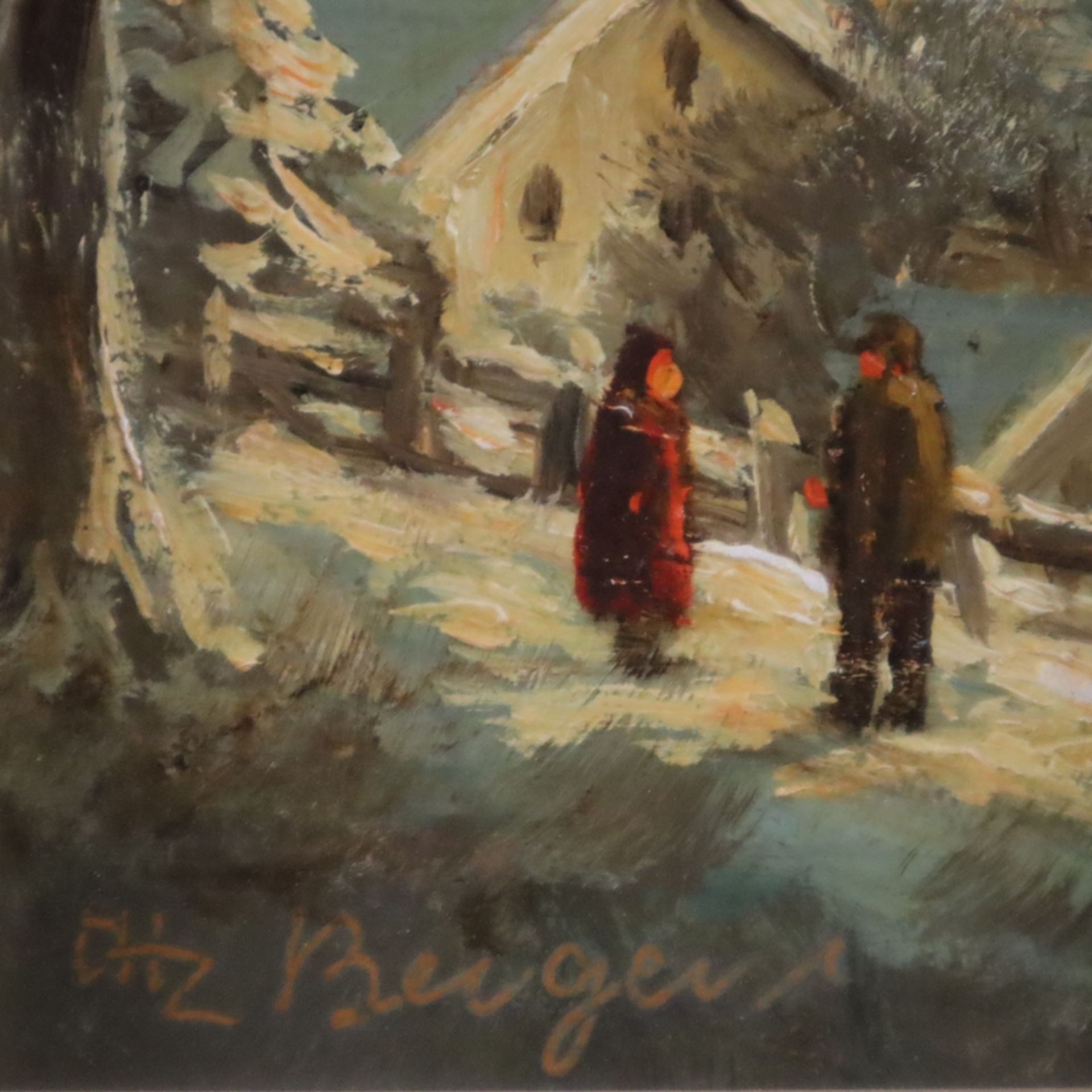 Berger, Heinrich (geb. 1898 München -1977, Landschaftsmaler, Mitglied im Kunstverein München) - "Im - Bild 7 aus 9