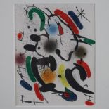 Miró, Joan (1893 Barcelona - 1983 Palma de Mallorca) - "Die Tanzenden", Original-Farblithografie, 1