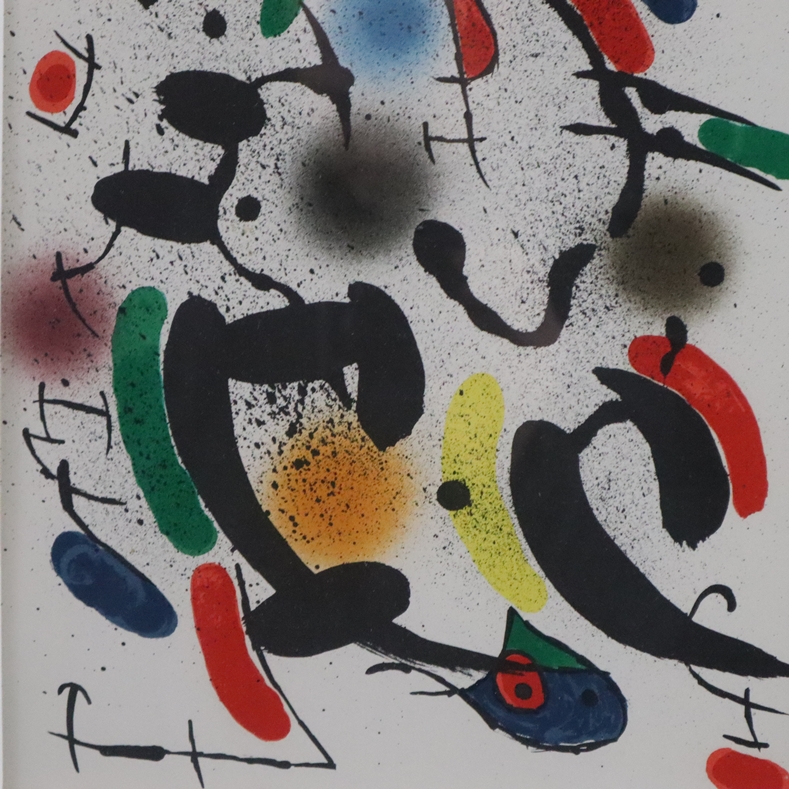 Miró, Joan (1893 Barcelona - 1983 Palma de Mallorca) - "Die Tanzenden", Original-Farblithografie, 1 - Bild 4 aus 4