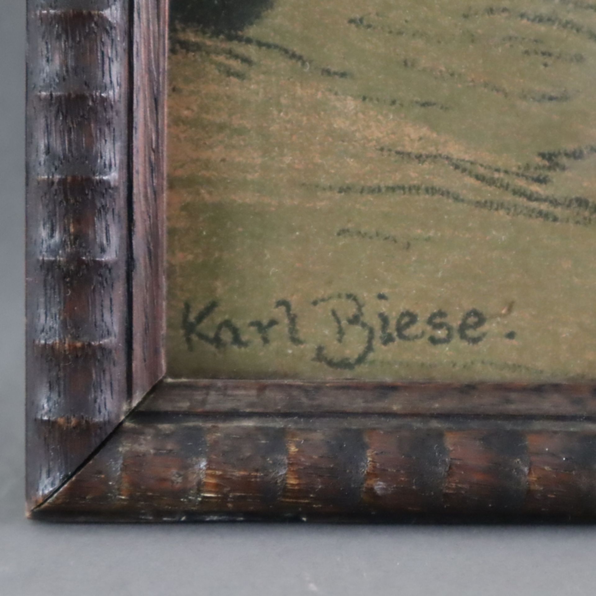Biese, Karl (1863-1926) - Am Weinfelder Maar, Anfang 20. Jh., Farblithografie auf glattem Papier, i - Bild 7 aus 7