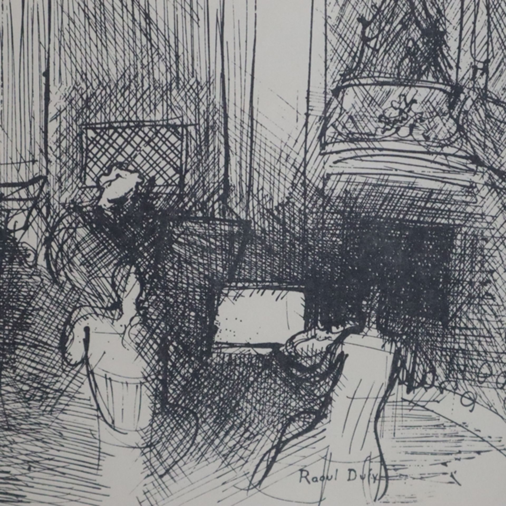 Dufy, Raoul (1877 Le Havre - Forcalquier 1953) - Ohne Titel, Lithografie aus der Folge "Lettre à mo - Image 5 of 5