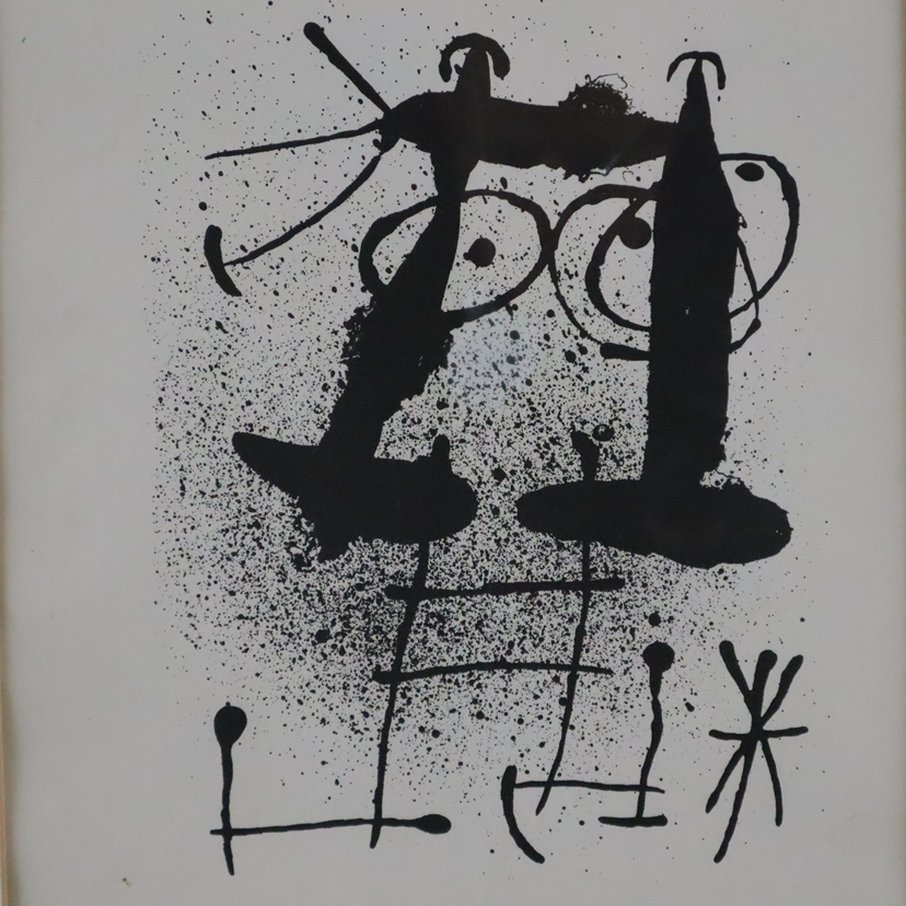 Miró, Joan (1893 Barcelona - 1983 Palma de Mallorca) - Ohne Titel, Offsetlithografie, rasterloser D - Bild 3 aus 3