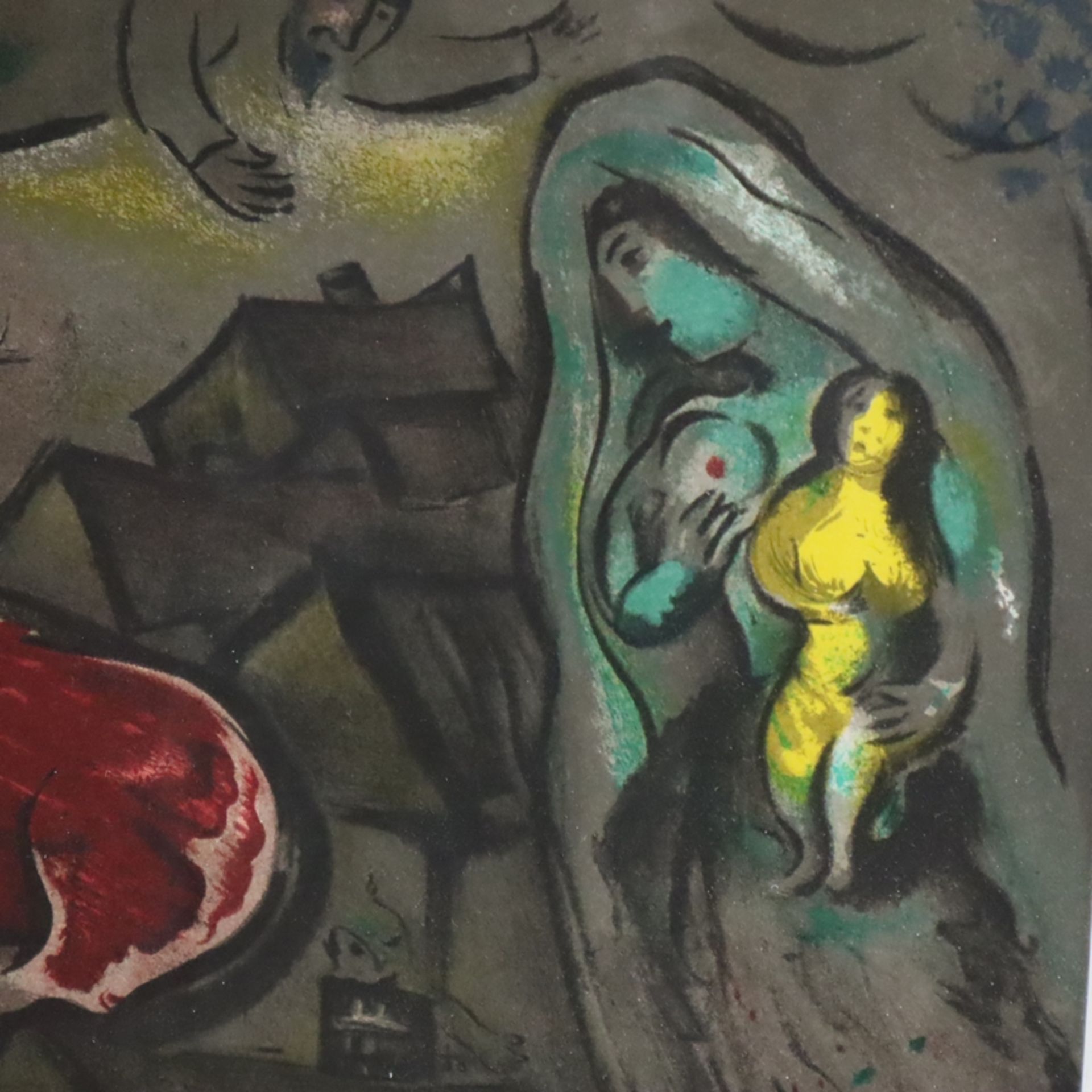 Chagall, Marc (1887 Witebsk - 1985 St. Paul de Vence) - "Kreuzigung", Farblithografie, im Stein sig - Bild 4 aus 6