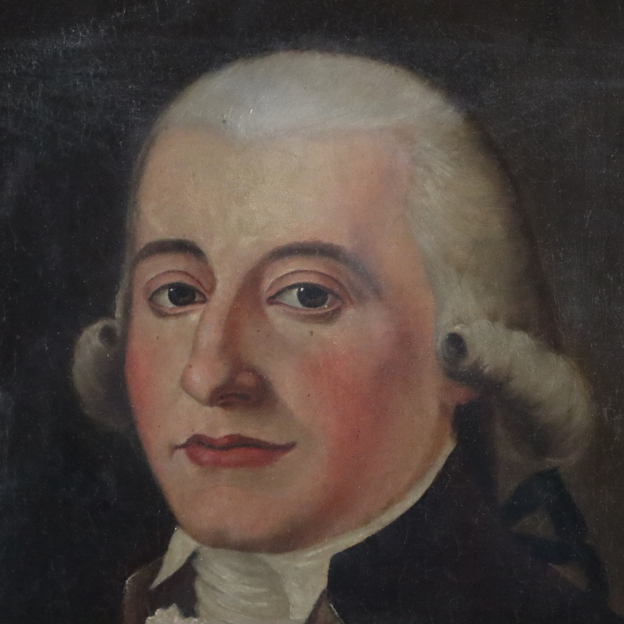 Bildnismaler -um 1800 - Portrait des Barmer Fabrikanten Wilhelm Johann II. Molineus (1768-1841) in - Image 4 of 10