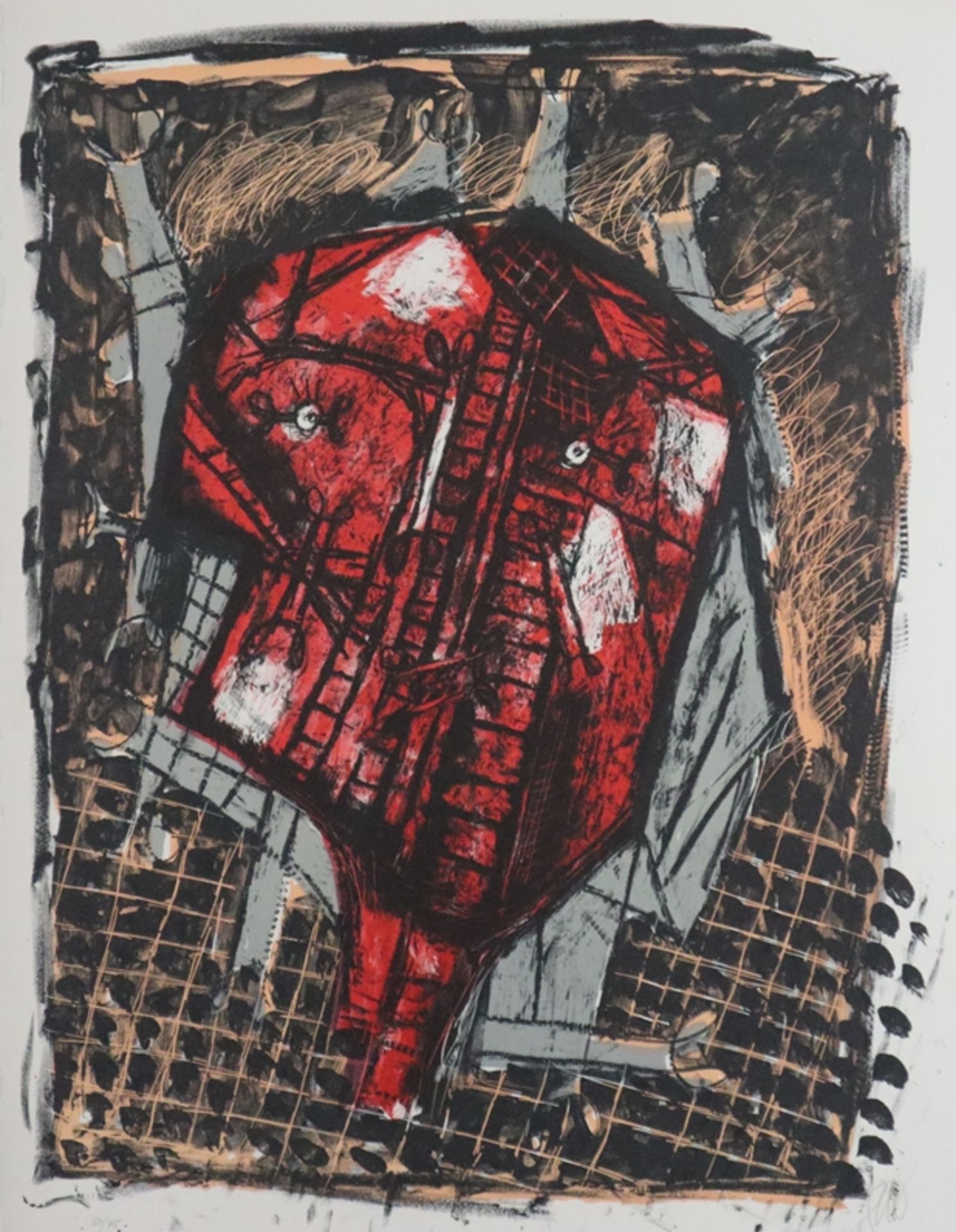 Lüpertz, Markus (* 1941 Reichenberg) - "Parsifal-Männer ohne Frauen", ca. 1994/1995, Original-Farbl