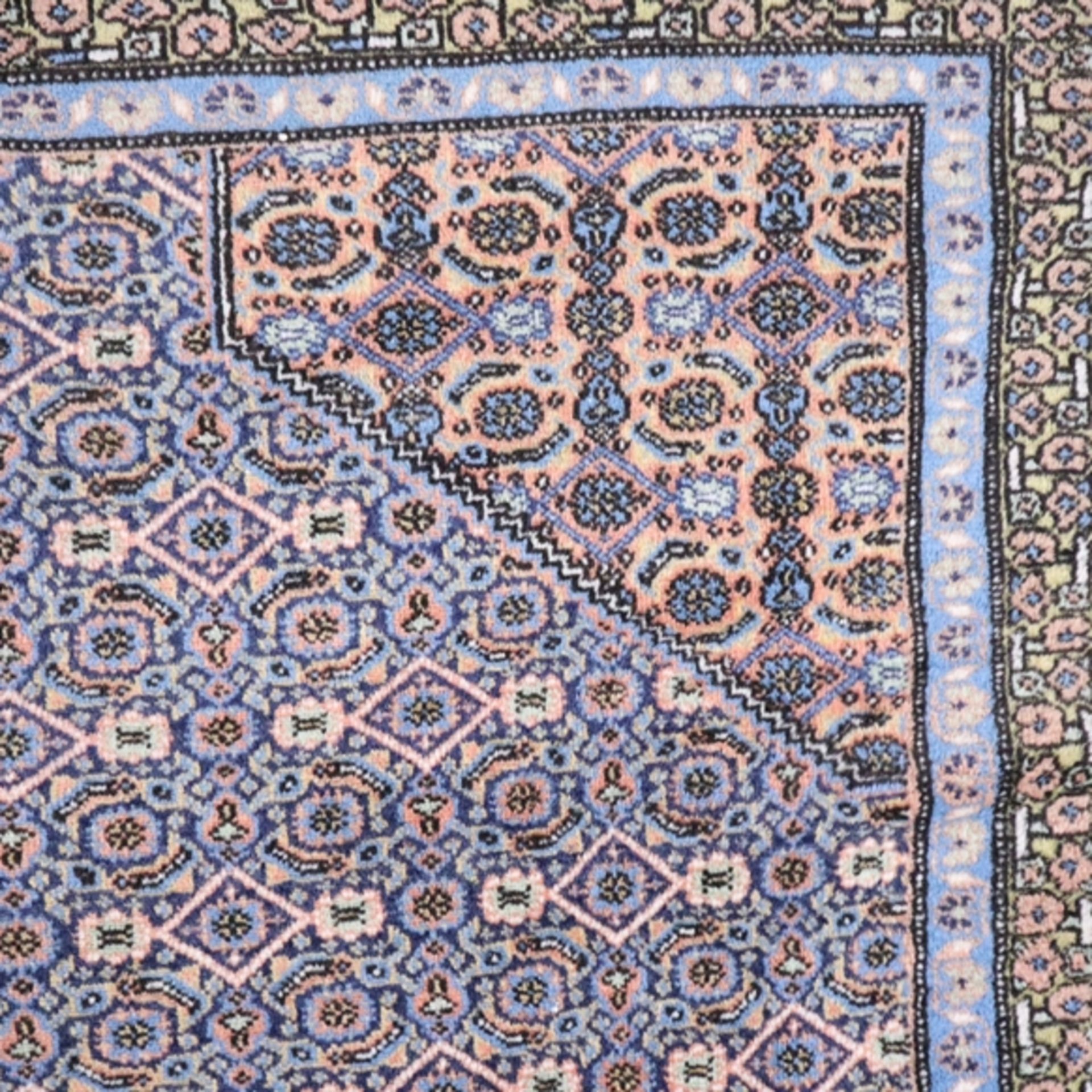 Orientteppich - Ardebil, Iran, um 1970, Wolle, handgeknüpft, ca.300.000 Knoten/qm, Senneh-Knoten, d - Bild 5 aus 7