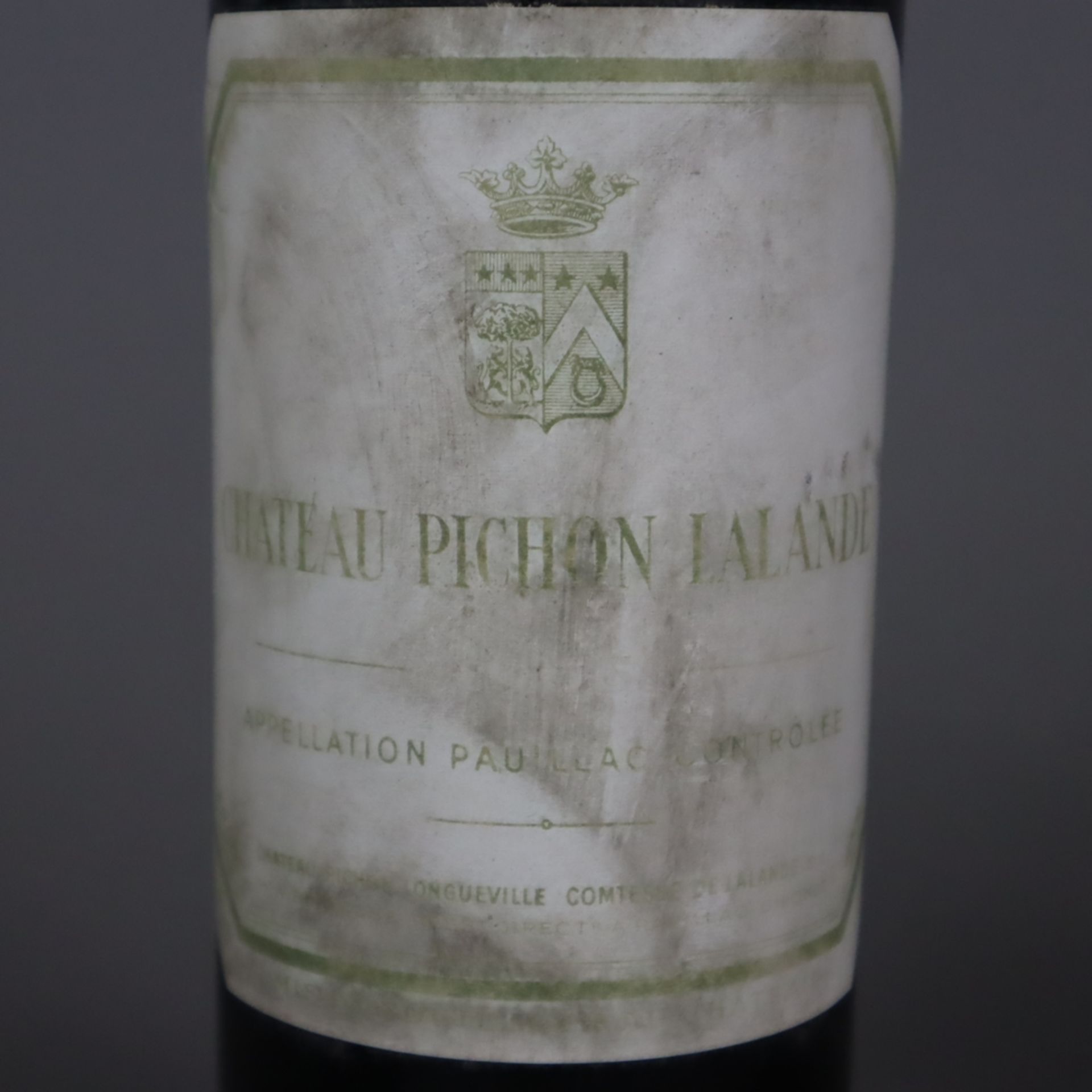 Weinkonvolut - 3 Flaschen, Château Pichon Lalande, Jahrgang 1965, Château Longueville Comtesse de L - Image 3 of 4