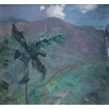 Eisel, Fritz (1929 Lauterbach/Hessen - 2010 Langen Brütz) - Ceylonesische Berglandschaft, Öl auf Ha